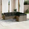 Image de vidaXL Salon de jardin 8 pcs Gris