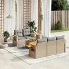 Image de VIDAXL Salon de jardin - 6 pcs - Beige