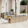 Image de VidaXL Salon de jardin avec coussins - Beige