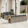 Image de VIDAXL Salon de jardin 8 pcs - Gris