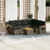 Image de VIDAXL Salon de jardin 8 pcs - Gris