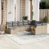 Image de vidaXL Salon de jardin 10 pcs - Beige