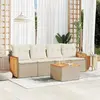 Image de VIDAXL Salon de jardin 5 pcs - Beige