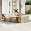 Image de vidaXL Salon de jardin 9 pcs - Beige