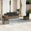 Image de VidaXL Mobilier de jardin avec coussins 5 pcs