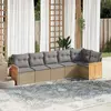 Image de vidaXL Salon de jardin 6 pcs - Beige