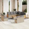 Image de vidaXL Salon de jardin 12 pcs - Beige