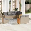 Image de vidaXL Salon de jardin 8 pcs - Beige