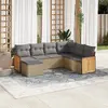 Image de VidaXL Salon de Jardin 7 pcs - Beige