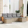 Image de VIDAXL Salon de jardin avec coussins 6 pcs - Beige