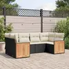 Image de Salon de jardin avec coussins - Noir
