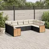 Image de VIDAXL Salon de jardin 9 pcs - Noir