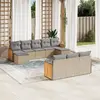 Image de VIDAxL Salon de jardin - 10 pcs - Beige