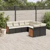 Image de vidaxl Salon de jardin 8 pcs - Noir