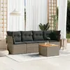 Image de Salon de jardin 5 pcs avec coussins - Gris