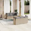 Image de VIDAXL Salon de jardin 7 pcs - Beige
