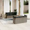 Image de vidaXL Salon de jardin - 7 pcs avec coussins - Gris