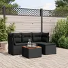 Image de vidaXL Salon de jardin 5 pcs - Noir