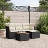 Image de vidaXL Salon de jardin 5 pcs Noir