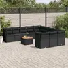 Image de Salon de jardin 12 pcs - Noir