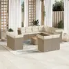 Image de Salon de Jardin vidaXL - Beige Résine Tressée