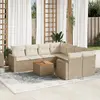 Image de Salon de jardin VIDAXL - 9 pcs - Beige