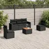 Image de VIDAXL Salon de jardin 6 pcs - Noir