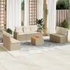 Image de vidaXL Ensemble canapés de jardin 8 pièces - Beige