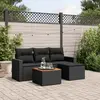 Image de VIDAXL Salon de jardin 5 pcs - Noir