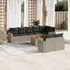 Image de vidaXL Salon de jardin 9 pcs - Gris