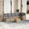 Image de vidaXL Salon de jardin 8 pcs - Beige