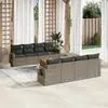 Image de vidaXL Ensemble canapés de jardin 9 pièces - Gris
