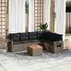 Image de VidaXL Salon de jardin 7 pcs - Gris