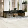 Image de Salon de jardin VidaXL - 11 pièces - Gris