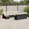 Image de VIDAXL Salon de jardin 11 pcs - Noir
