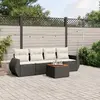 Image de VIDAXL Salon de jardin 5 pcs - Noir