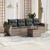 Image de vidaXL Salon de jardin 5 pcs - Gris