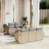 Image de vidaXL Salon de jardin en résine tressée - Beige