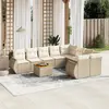 Image de vidaXL Salon de jardin 9 pièces - Beige