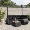 Image de vidaXL Salon de jardin 5 pcs - Noir