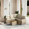 Image de VIDAXL Salon de jardin 6 pcs beige