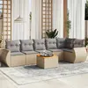 Image de VIDAXL Salon de Jardin 7 pcs - Beige