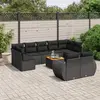 Image de VIDAXL Salon de jardin - 10 pièces - Noir