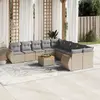 Image de VIDAXL Salon de Jardin 11 pcs - Beige