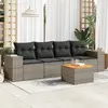 Image de Salon de jardin vidaXL - 5 pcs - Gris