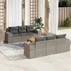 Image de VidaXL Salon de jardin avec coussins 7 pièces - Gris