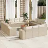 Image de vidaXL Ensemble Salon de jardin 13 pcs - Beige