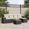 Image de Salon de jardin vidaXL 6 pièces - Noir