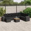 Image de vidaXL Salon de jardin - Noir