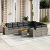 Image de vidaXL Salon de jardin 10 pcs - Gris